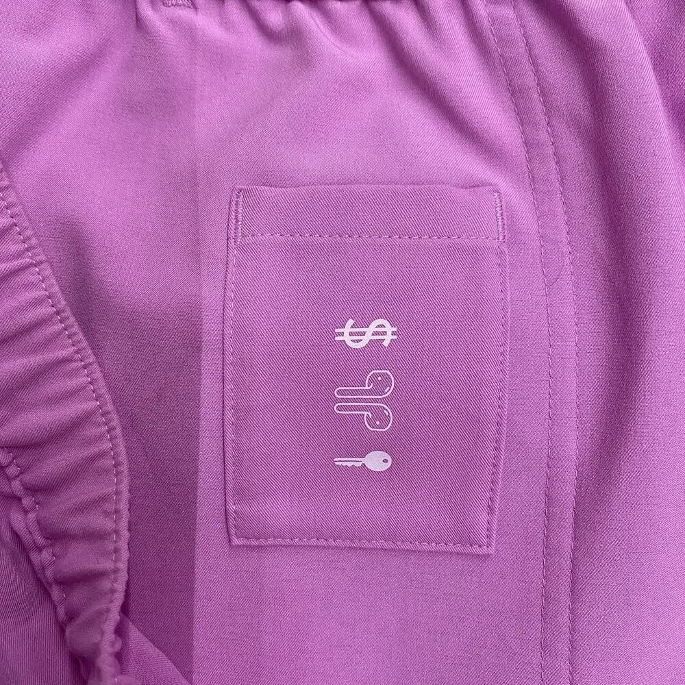 NWT FIGS Cairo Zip Fly Scrub Pants Mens Regular 2XL Pink Stretch Technical Cargo